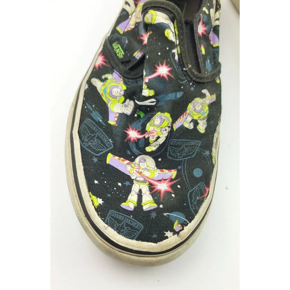 Buzz Light Year Vans Asher‎ Slip-On Kids Sneaker - Size 4